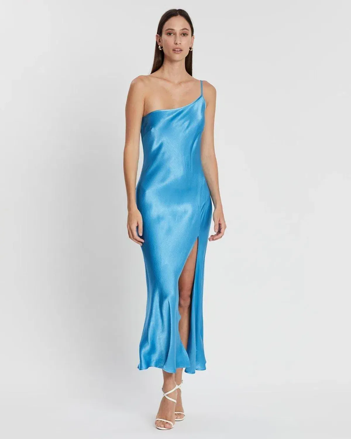 Bec & Bridge Frederic Midi Dress Blue Size AU 6 for rent on The Volte - main image