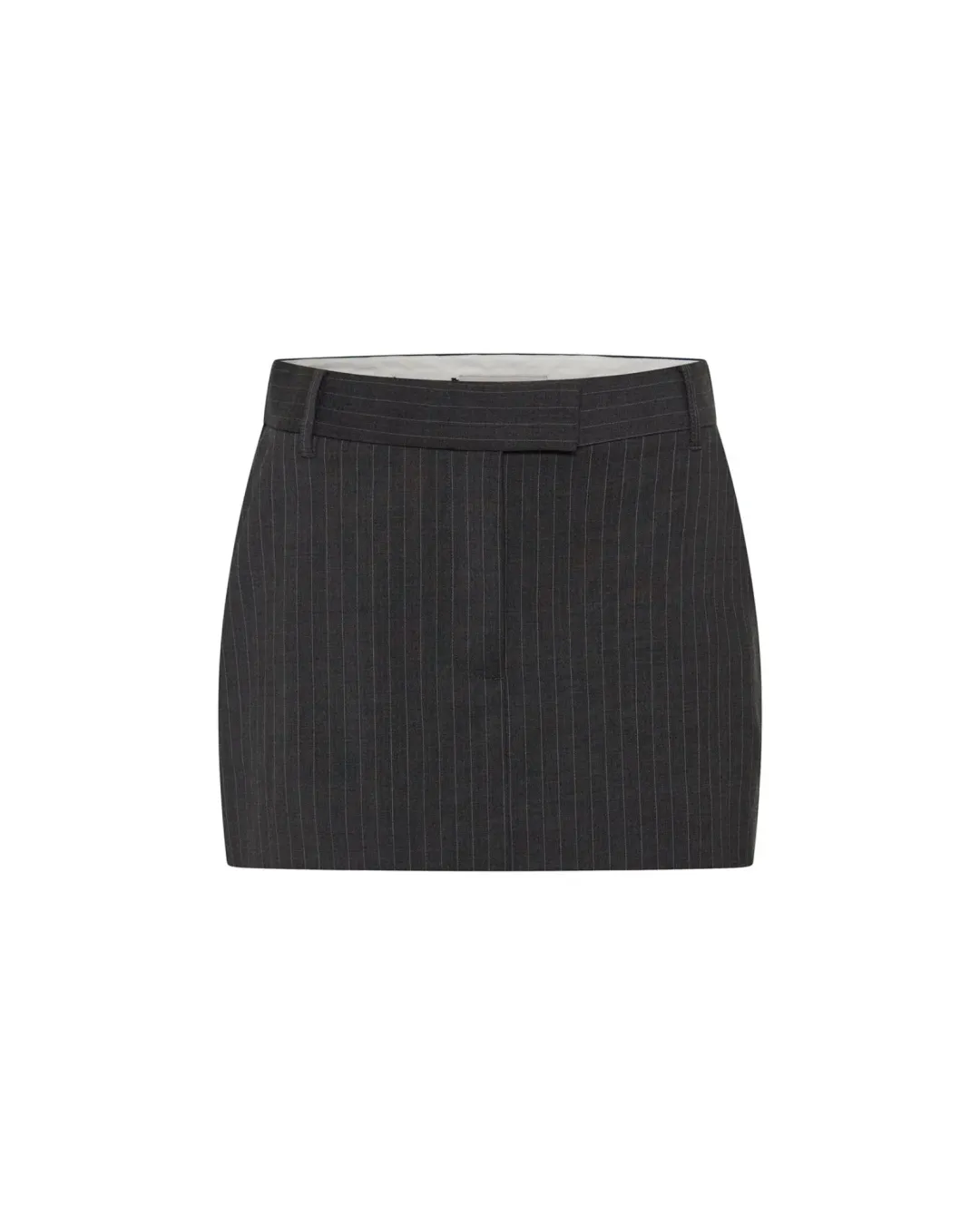 Camilla and Marc Brancusi Blazer and Mini Skirt Set Charcoal Pinstripe Size AU 6 for rent on The Volte - main image