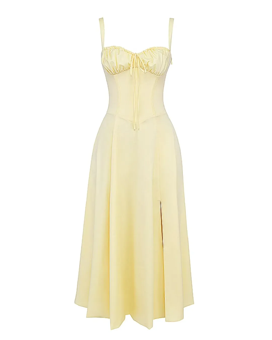 House Of CB Carmen Bustier Sundress Buttercup Size AU 12 for rent on The Volte - main image