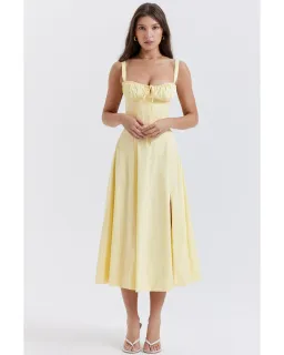 House Of CB Carmen Bustier Sundress Buttercup Size AU 12 for rent on The Volte - image 1