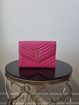 YSL Flap Pouch Hot Pink for rent on The Volte - image 1