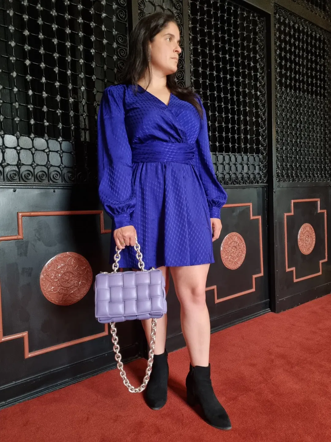 Bottega Veneta Chain Padded Cassette Bag Purple for rent on The Volte - main image