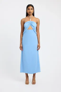 Kookai Elsa Beaded Maxi Dress Powder Blue Size 8 for rent on The Volte - image 1