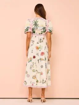 Alemais Sunset Midi Dress Multi Size 10 for rent on The Volte - image 3