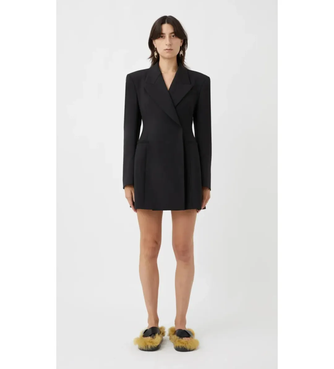 Camilla and Marc Claud Blazer Mini Dress Black Size 6/XS for rent on The Volte - main image