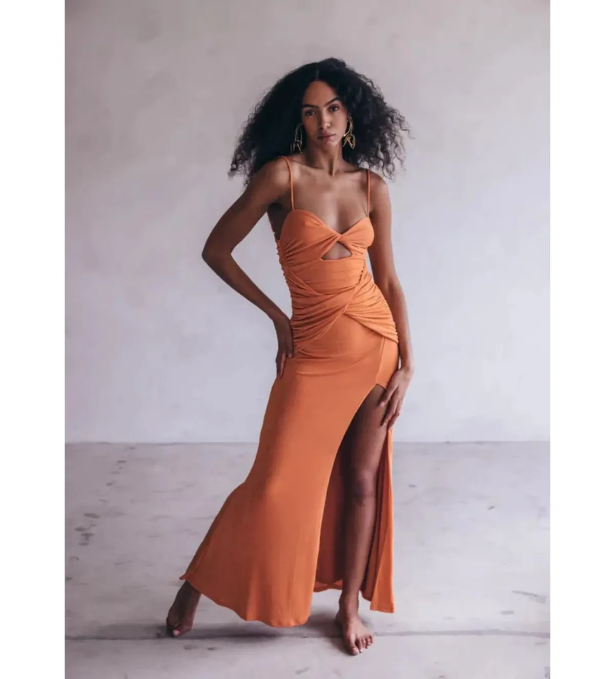 Johansen Naomi Gown Aperol Size 8/S for rent on The Volte - main image