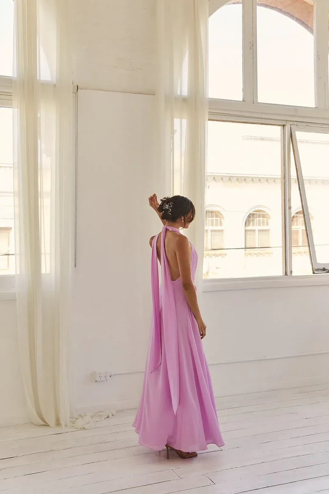 Calia Collection Antonia Dress Soft Pink Lilac Size 8 for rent on The Volte - main image