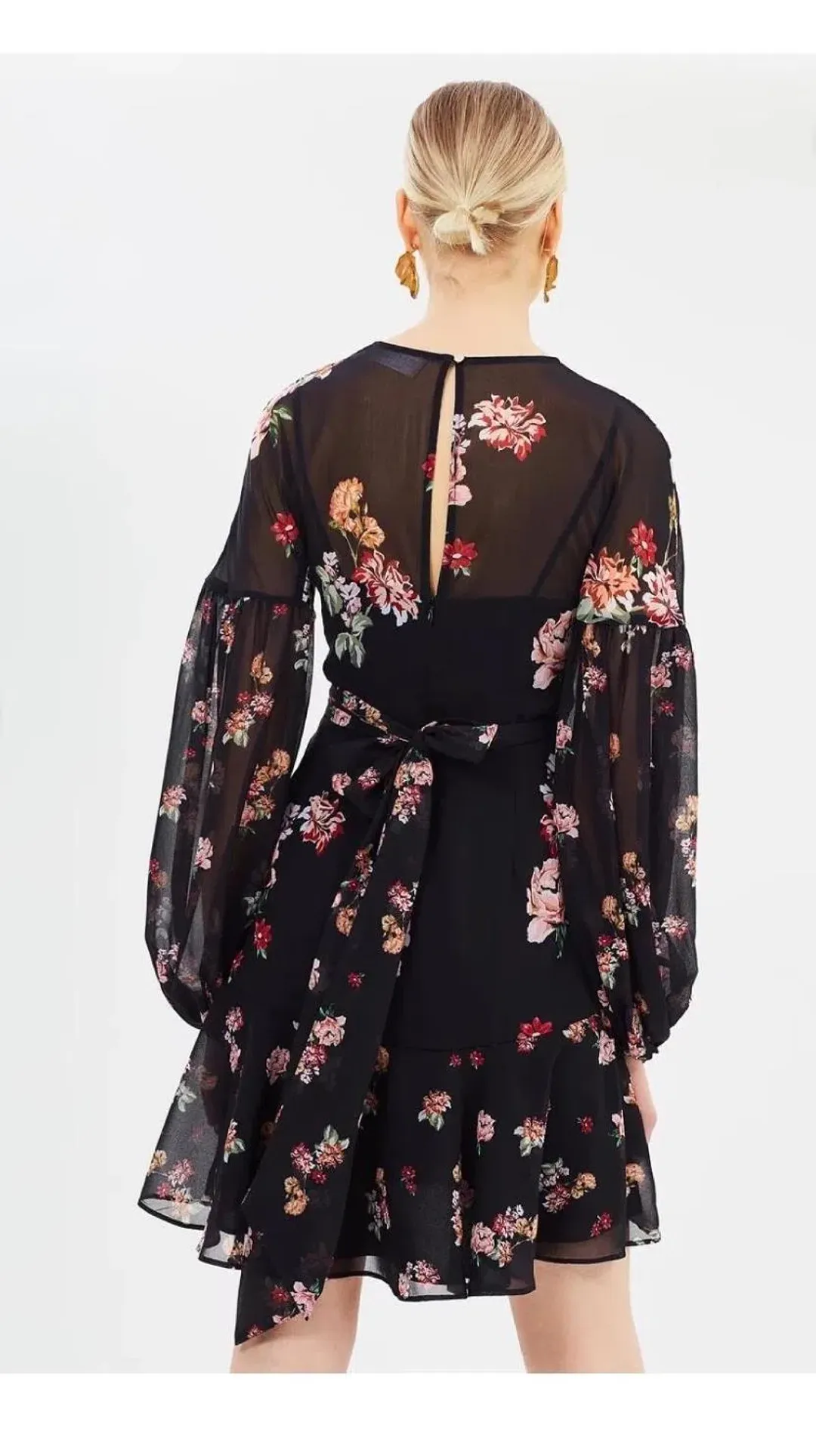 Keepsake the Label Evolve Long Sleeve Mini Dress Floral Size 6 for rent on The Volte - main image