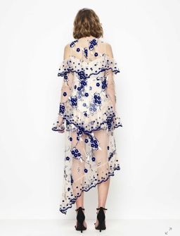 Alice McCall Mirage Gown Nude Blue Size 8 for rent on The Volte - image 3