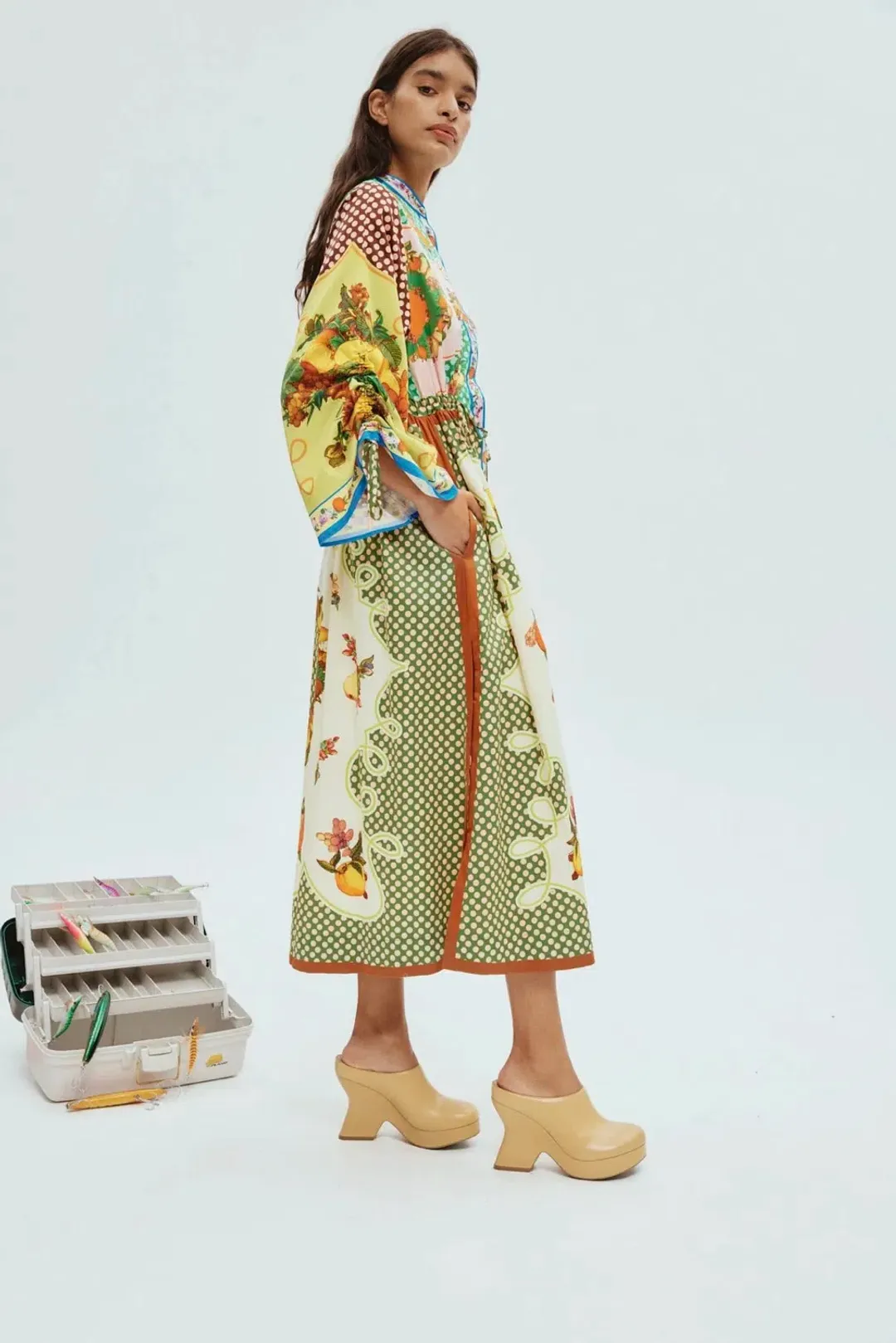 Alemais Lemonis Shirtdress Print Multi Size 10 for rent on The Volte - main image