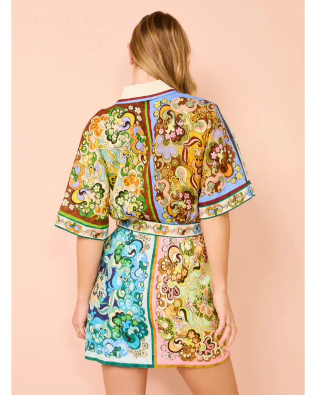 Alemais Dreamer Mini Dress in Multi Size AU 8 for rent on The Volte - main image