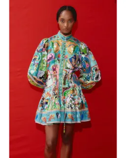 Alemais Evergreen Mini Dress Multi Size AU 14 for rent on The Volte - image 2