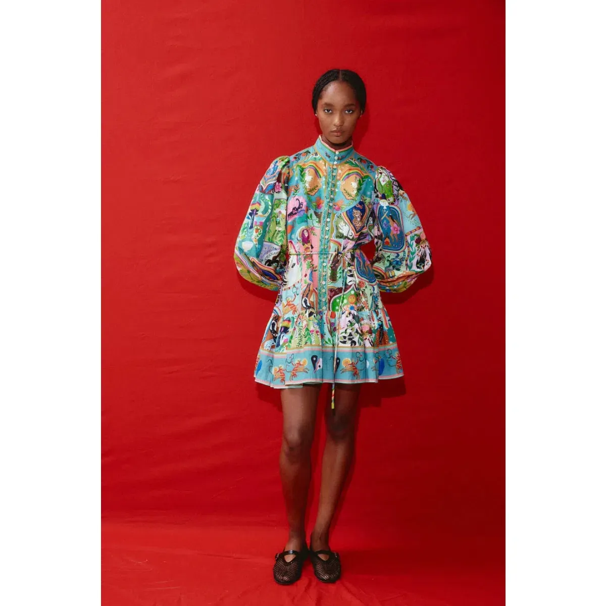 Alemais Evergreen Mini Dress Multi Size AU 14 for rent on The Volte - main image