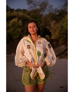 Alemais Checkers Shirt and Harmonia Quilted Shorts Set Print Size AU 16 for rent on The Volte - image 4