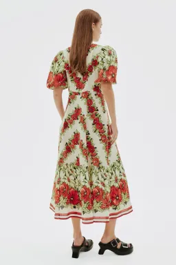 Alemais Amelie Midi Dress Floral Size AU 16 for rent on The Volte - image 3