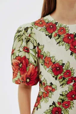 Alemais Amelie Midi Dress Floral Size AU 16 for rent on The Volte - image 4