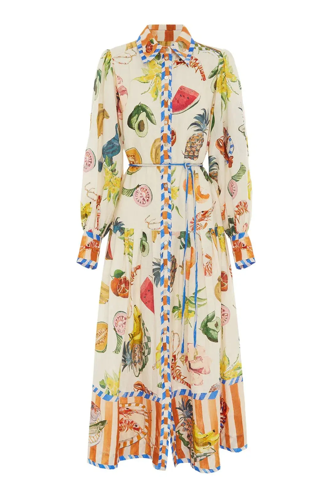 Alemais Theo Shirtdress Multi Size AU 14 for rent on The Volte - main image