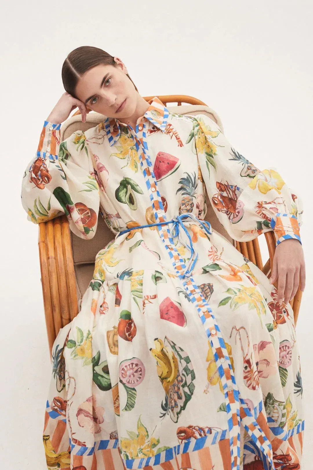 Alemais Theo Shirtdress Multi Size AU 14 for rent on The Volte - main image