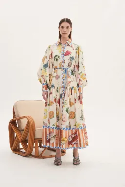 Alemais Theo Shirtdress Multi Size AU 14 for rent on The Volte - image 1