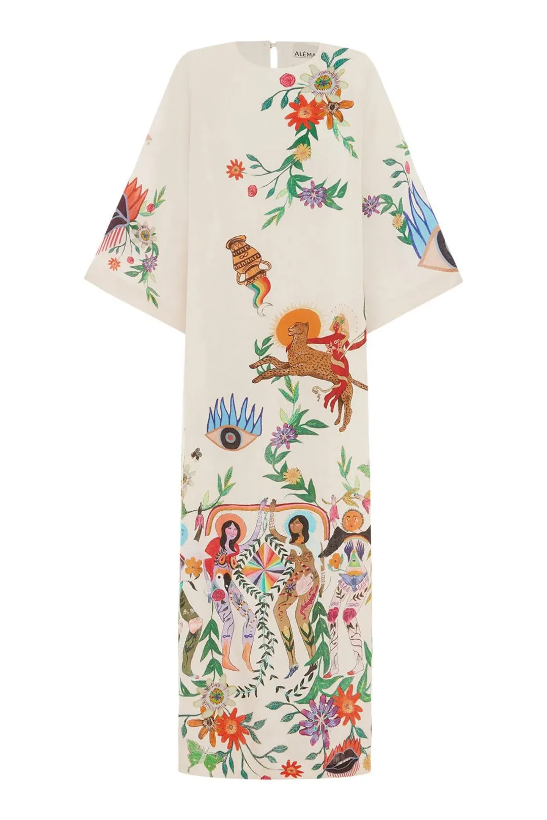 Alemais Meagan Midi Dress Print Size AU 16 for rent on The Volte - main image