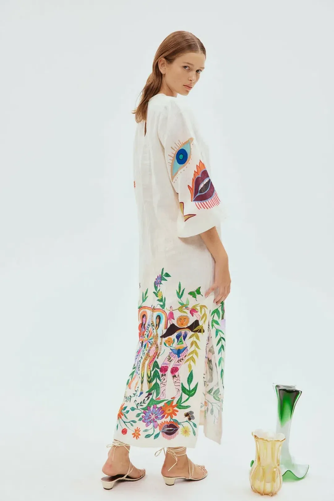 Alemais Meagan Midi Dress Print Size AU 16 for rent on The Volte - main image
