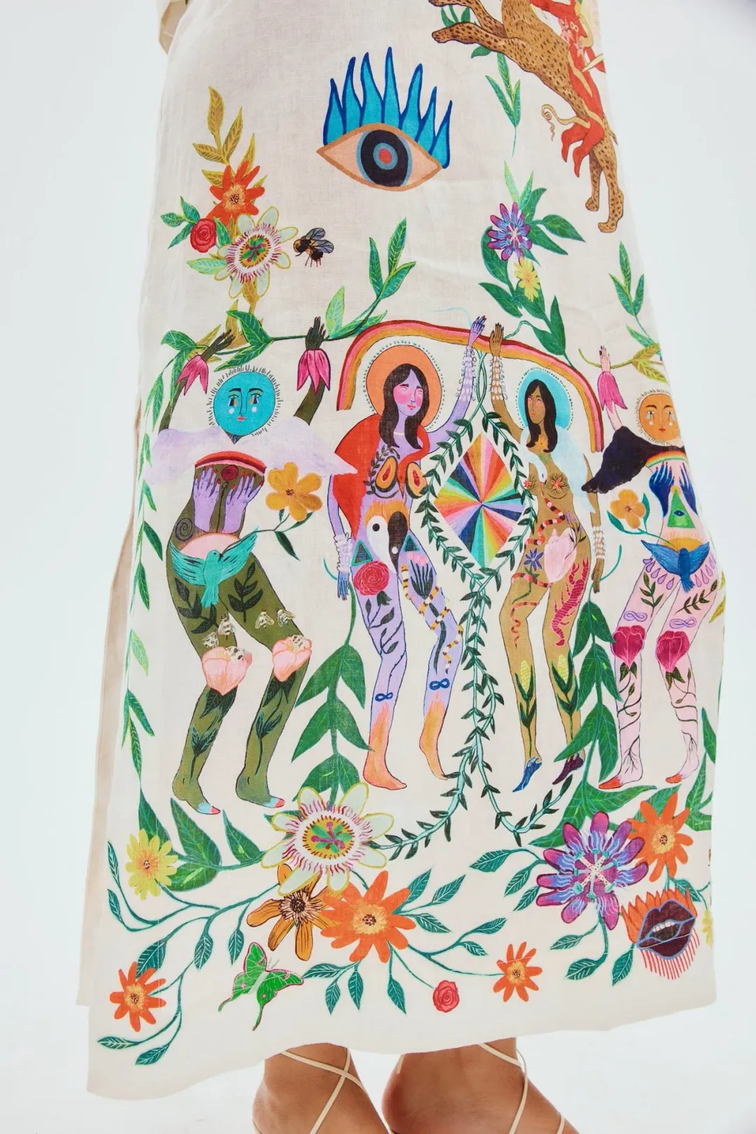 Alemais Meagan Midi Dress Print Size AU 16 for rent on The Volte - main image