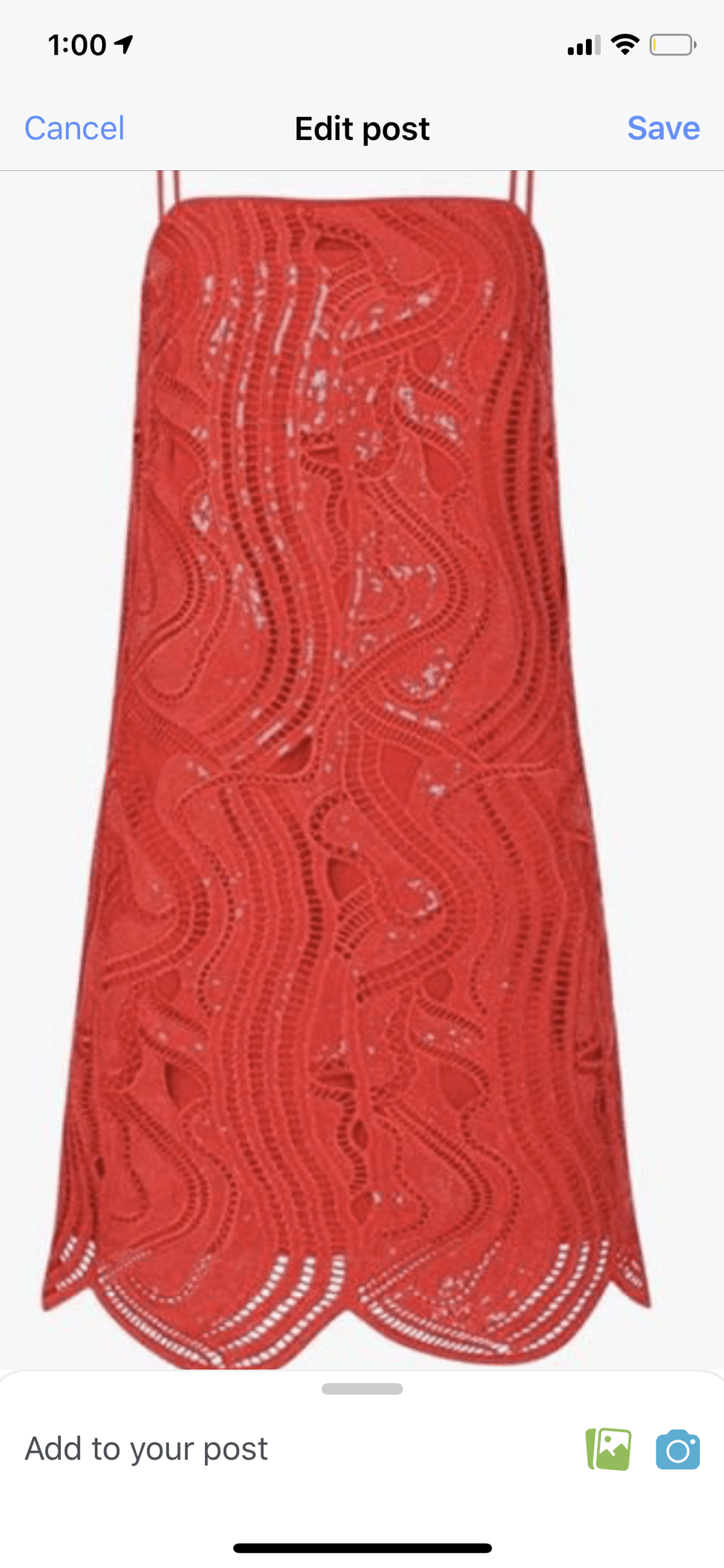 Sass and Bide Red dress Size 10 for rent on The Volte - main image