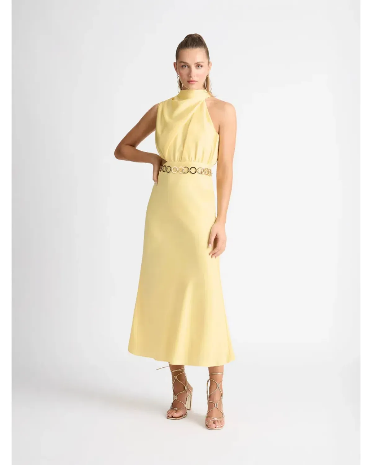 Sheike Allure Dress Butter Yellow Size AU 8 for rent on The Volte - main image
