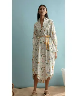 Alemais Golden Hands Shirtdress Print Size AU 14 for rent on The Volte - image 1