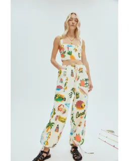Alemais Samaki Crop Top and Pants Print Size AU 14 for rent on The Volte - image 1