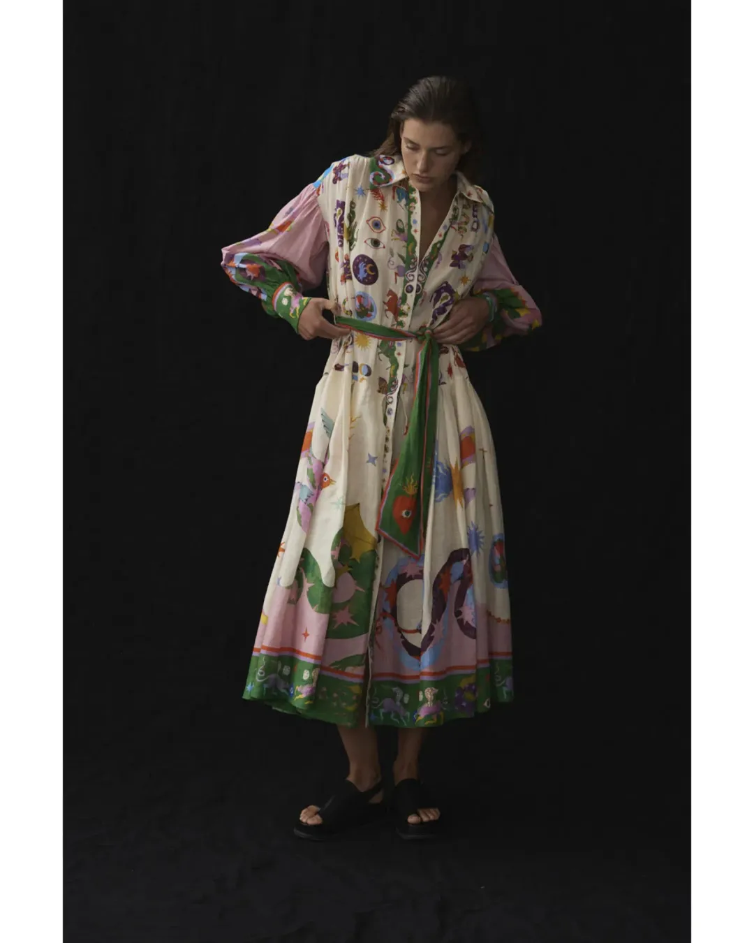 Alemais Seeker Shirtdress Multi Size AU 14 for rent on The Volte - main image