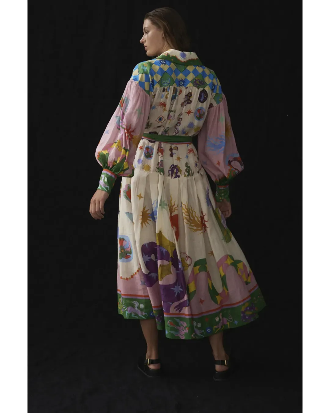 Alemais Seeker Shirtdress Multi Size AU 14 for rent on The Volte - main image
