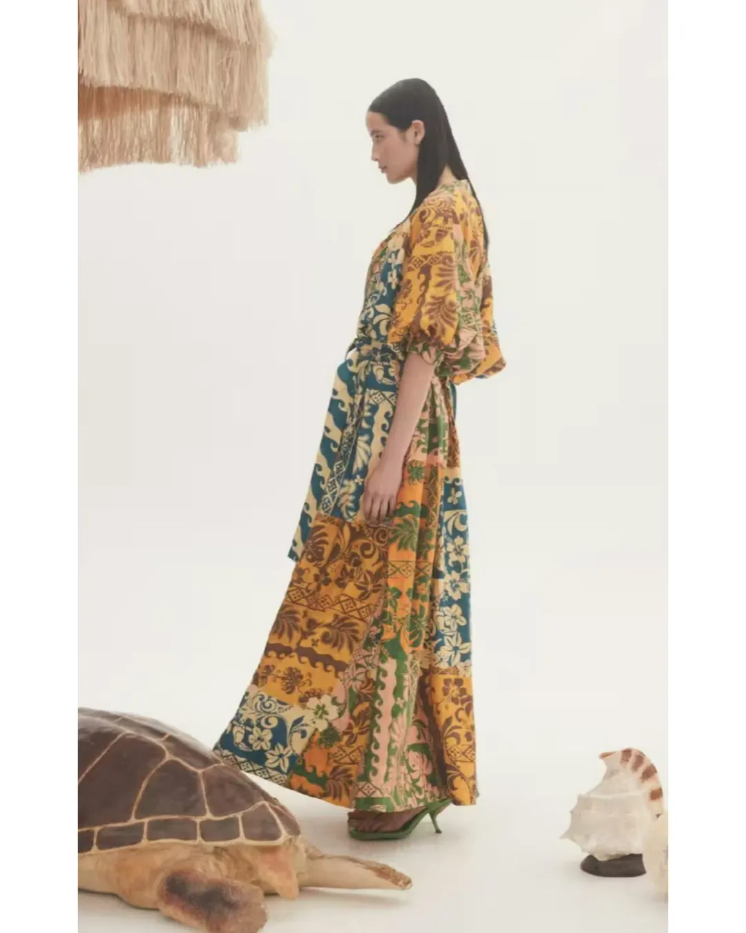Alemais Archie Wrap Dress Multi Size AU 14 for rent on The Volte - main image