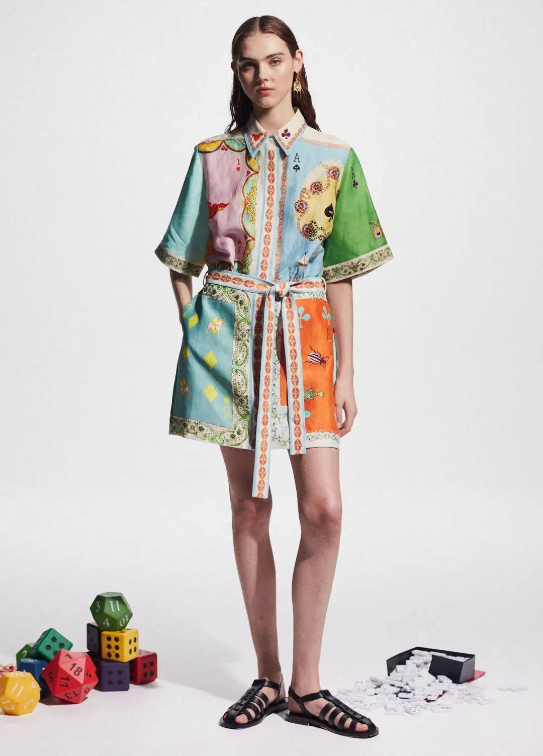 Alemais Rummy Mini Dress Multi Size 14 for rent on The Volte - main image