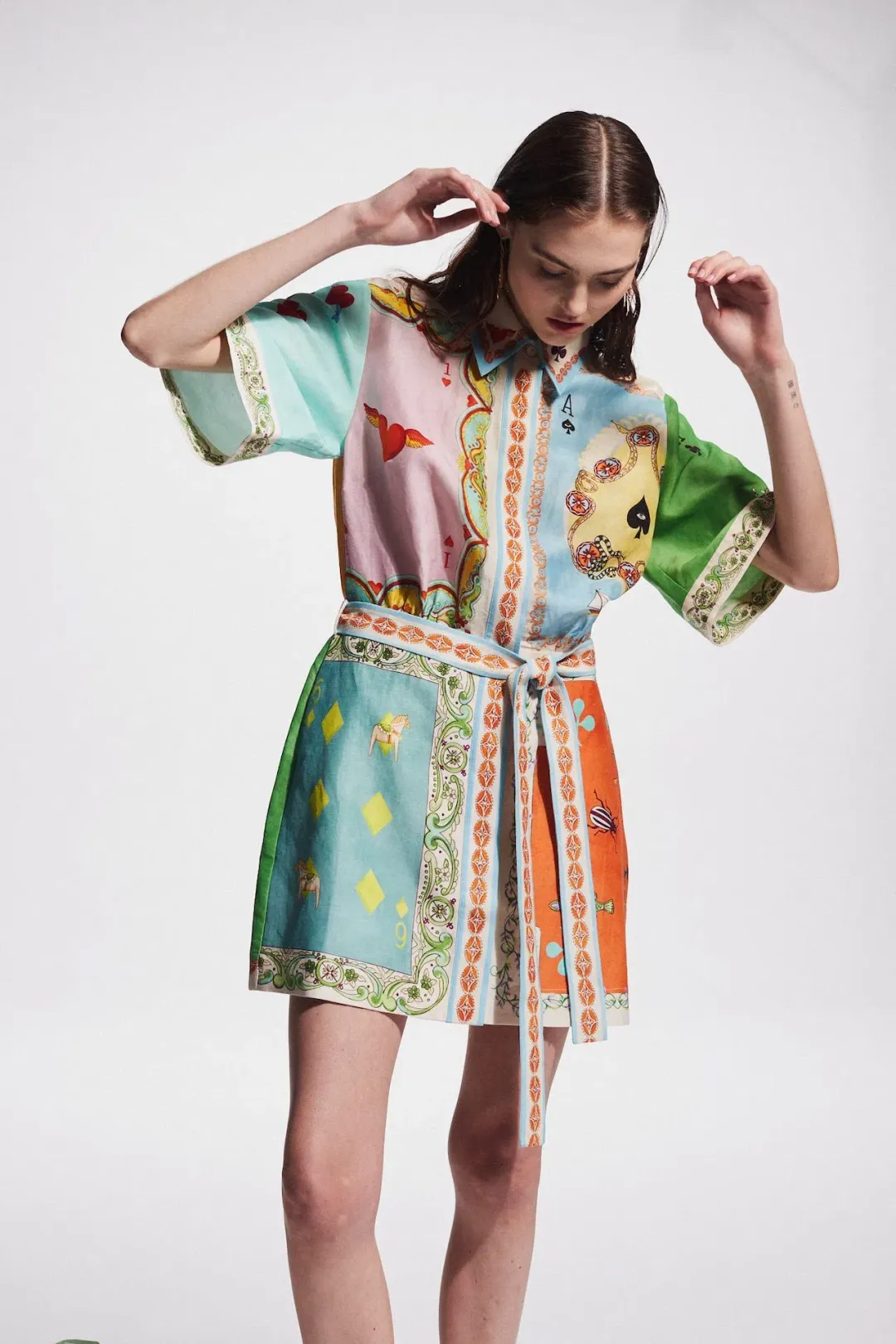Alemais Rummy Mini Dress Multi Size 14 for rent on The Volte - main image