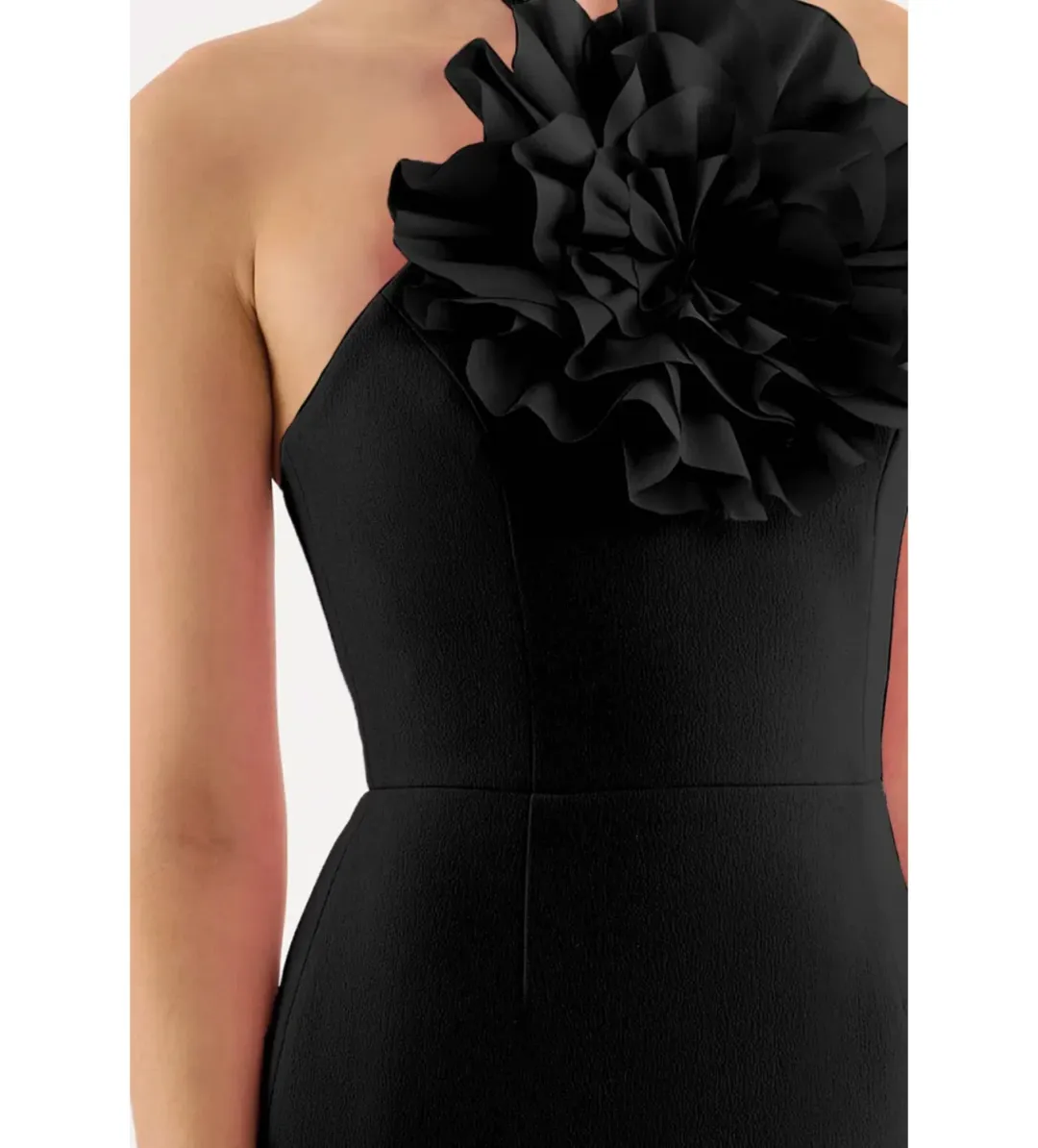 Rebecca Vallance Odetta Mini Halter Black Size 8 for rent on The Volte - main image