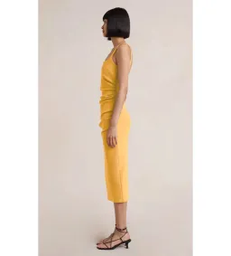 Bec & Bridge Karina Tuck Midi Dress Mango Size 10 for rent on The Volte - image 2