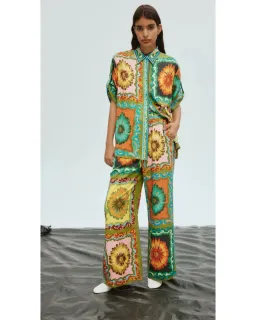 Alemais Disco Daisy Shirt Size 14 and Pants Set Multi Size 16 for rent on The Volte - image 1