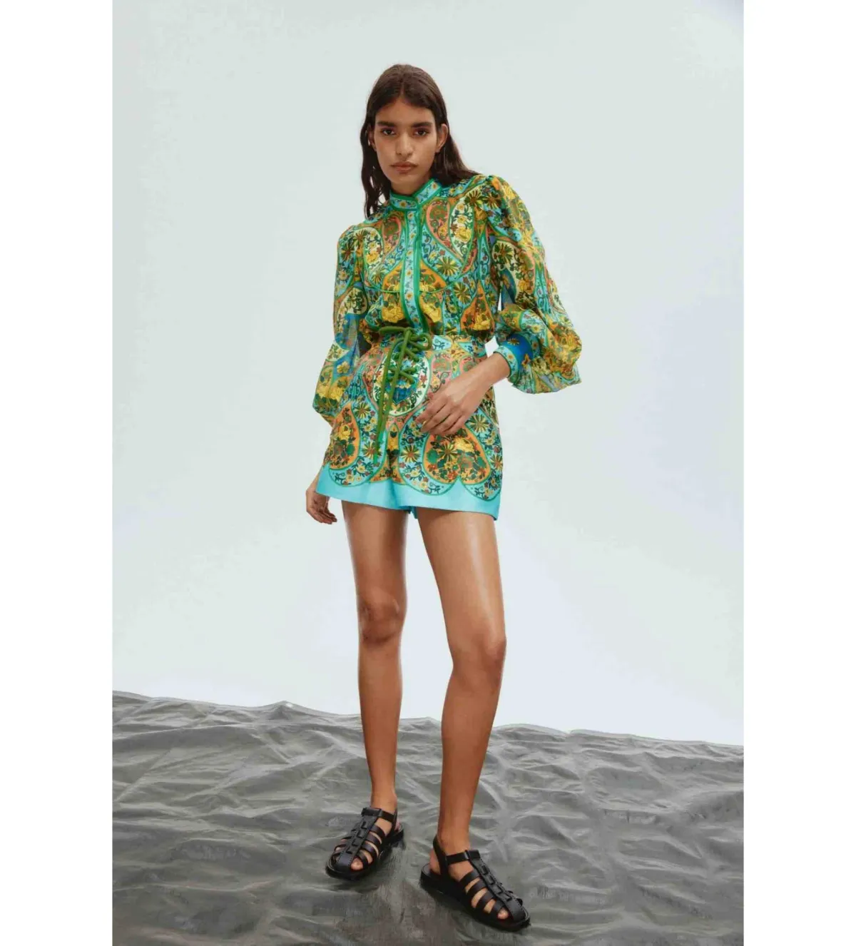 Alémais Sofie Blouse and Shorts Set Size 16 for rent on The Volte - main image