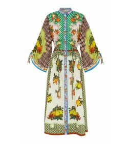 Alemais Lemonis Midi Shirtdress Multi Print Size 12 for rent on The Volte - image 5