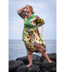 Alemais Lemonis Midi Shirtdress Multi Print Size 12 for rent on The Volte - image 3
