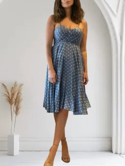 Truese Polka Dot Pure Silk Midi Dress Size Multi 12 for rent on The Volte - image 2