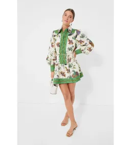 Alemais Birdie Mini Dress Multi Print Size 14 for rent on The Volte - image 1