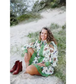 Alemais Birdie Mini Dress Multi Print Size 14 for rent on The Volte - image 6