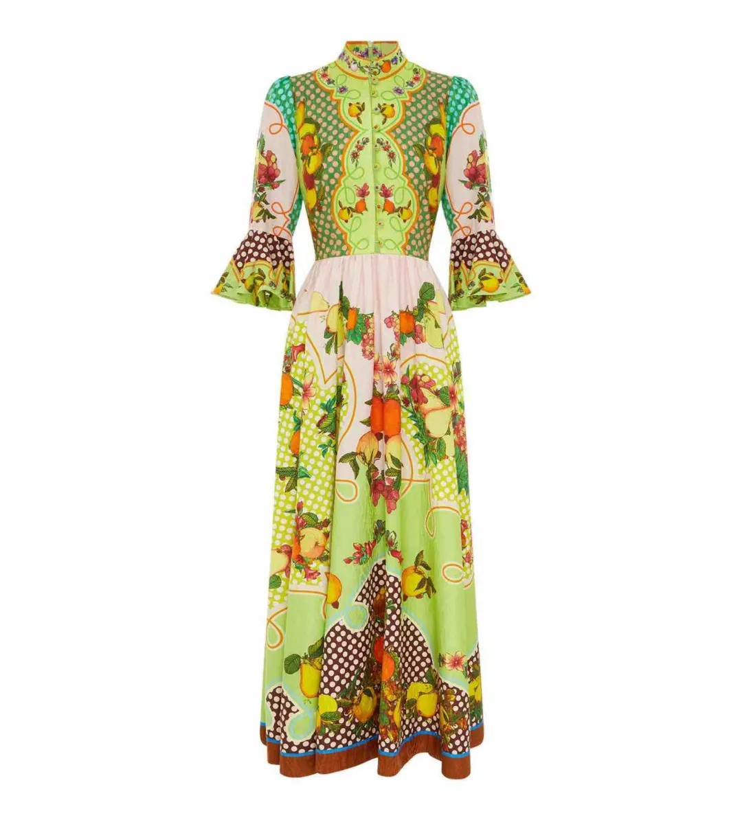 Alemais Lemonis Jacquard Midi Dress Multi Print Size 16 for rent on The Volte - main image