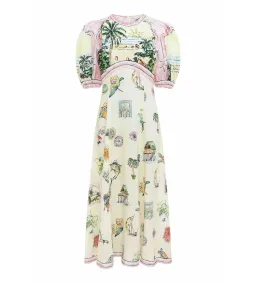Alemais Sunset Midi Dress Print Size 16 for rent on The Volte - image 5