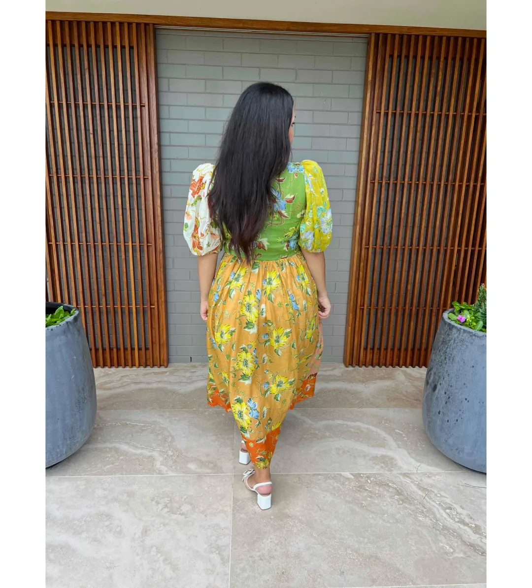 Alemais Hotel Lamu Spliced Shirtdress Multi Size 16  for rent on The Volte - main image