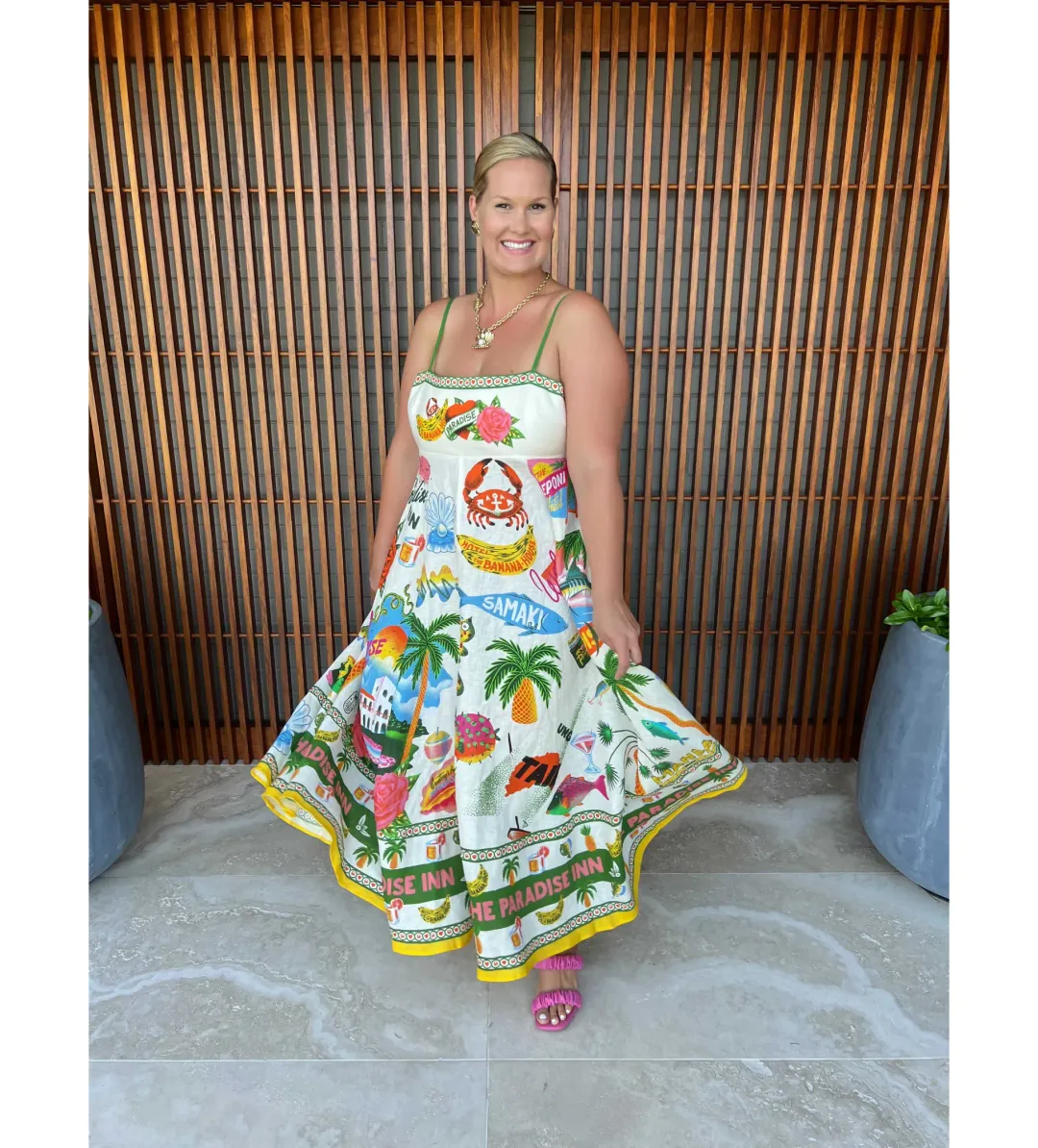Alemais Paradiso Sundress Print Size 12  for rent on The Volte - main image
