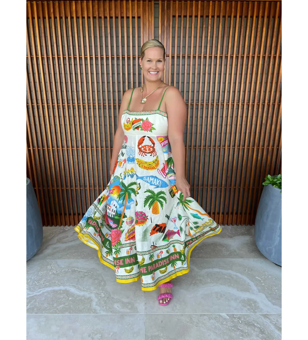 Alemais Paradiso Sundress Print Size 12  for rent on The Volte - main image