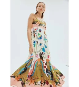 Alemais Evergreen Sundress Print Size 16  for rent on The Volte - image 4
